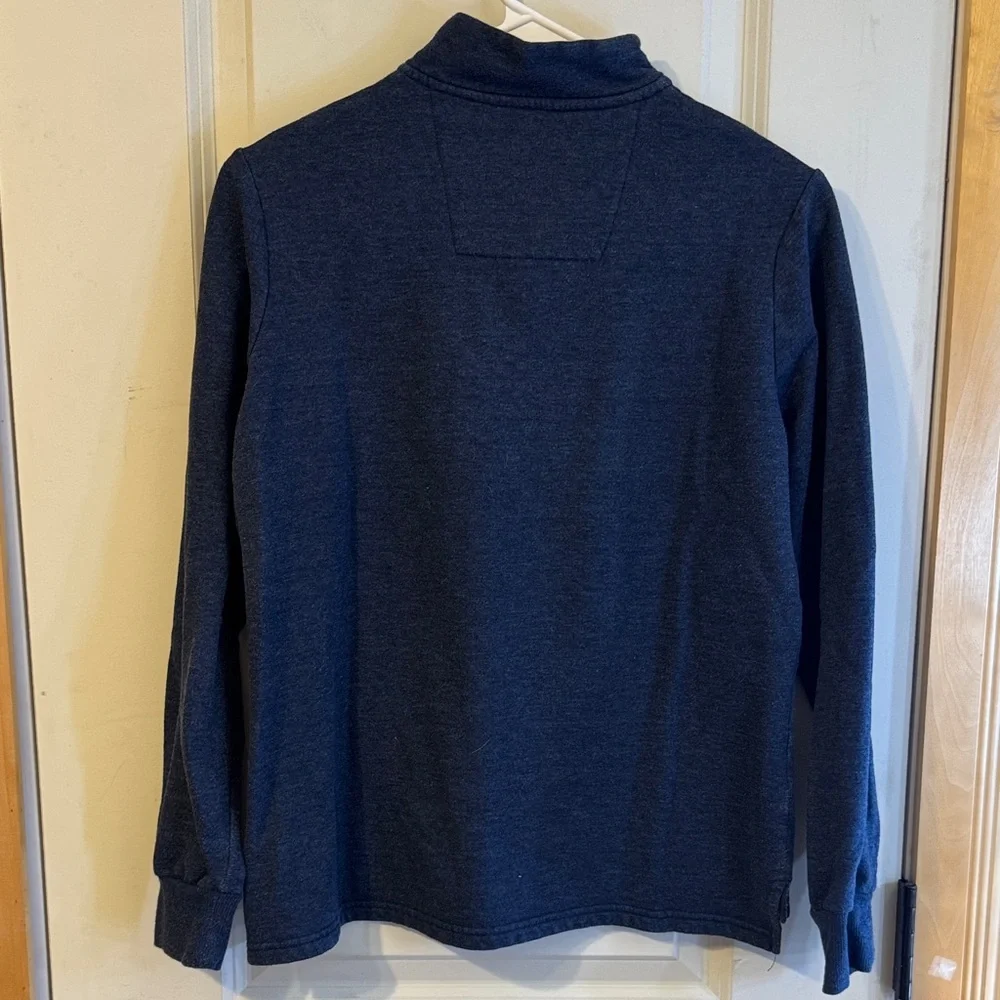 Navy Blue Quarter-Zip Sweater with St. Louis Blues logo - Picture 2 of 4